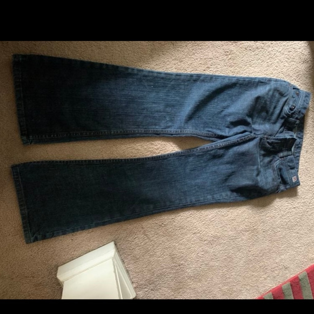 Womens X2 denim labratory flare leg jeans
